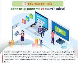 PHÂN BIỆT SỰ KHÁC NHAU GIỮA CÔNG NGHỆ THÔNG TIN  VÀ CHUYỂN ĐỔI SỐ