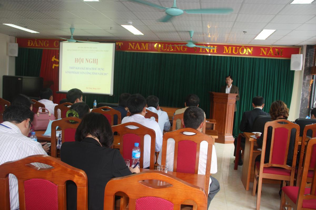 Tổ chức Hội nghị triển khai kế hoạch khuyến công tỉnh Bắc Giang năm 2017