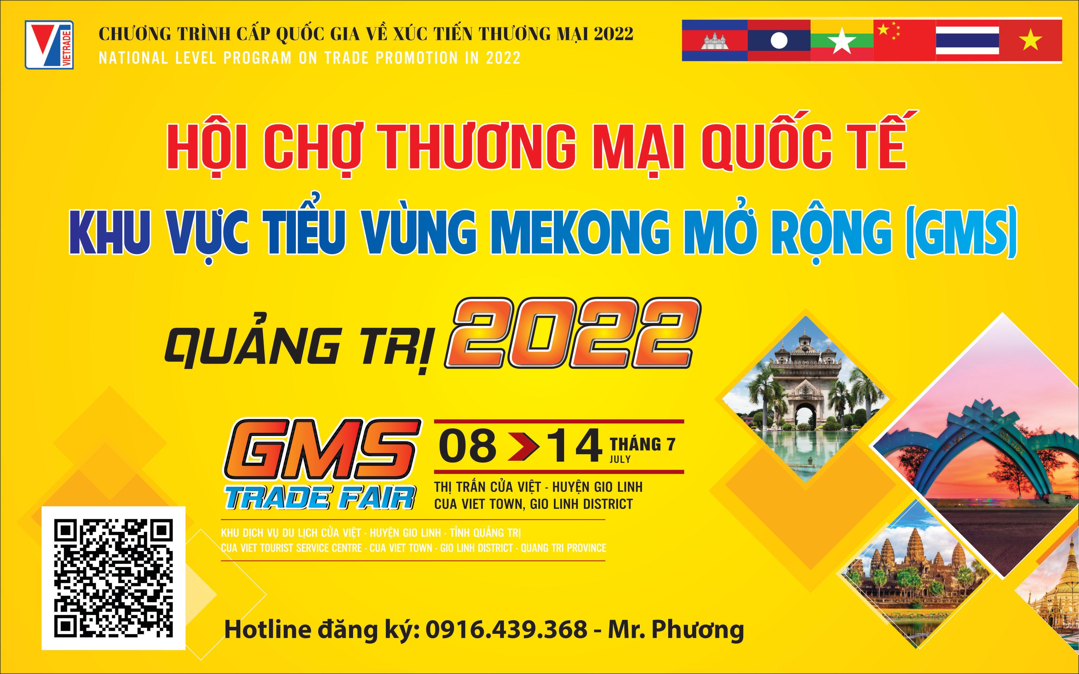 Thư mời tham gia Hội chợ Thương mại quốc tế Tiểu vùng Mekong mở rộng (GMS) - Quảng Trị 2022