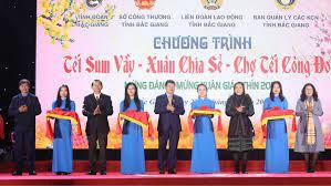 "Tết sum vầy - Xuân chia sẻ - Chợ tết Công đoàn” năm 2024 cho đoàn viên, người lao động Bắc Giang