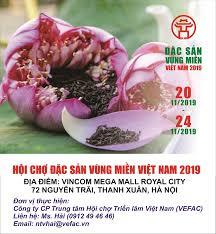 Mời tham gia Hội chợ Đặc sản vùng miền Việt Nam năm 2019
