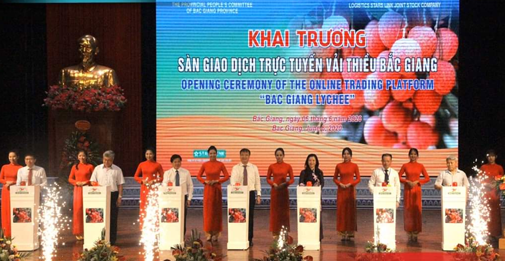Khai trương sàn giao dịch trực tuyến vải thiều Bắc Giang